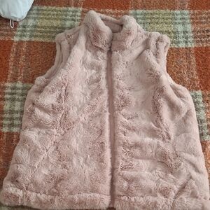 Soft Pink Fleece Kids Vest